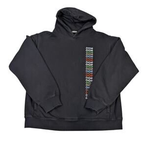 Christian Dior Black Logo Hoodie Mens 3XL Made in Italy Luxury Streetwear